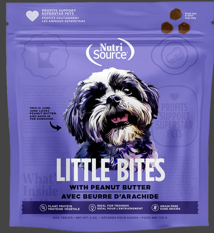 NutriSource Grain Free Little Bites Peanut Butter Dog Treat